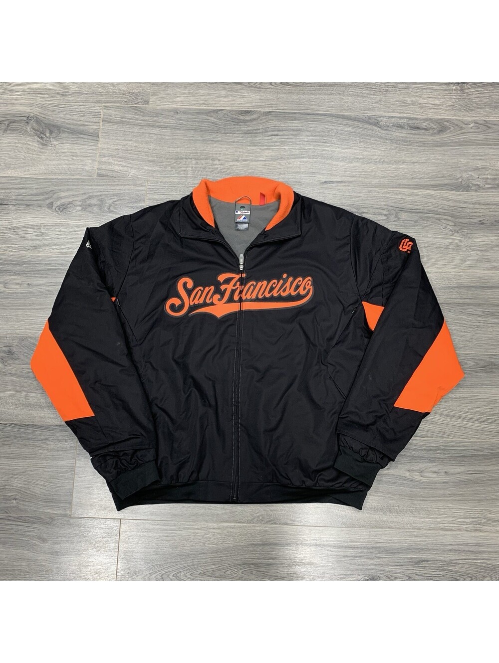 Vintage San Francisco Giants Jacket XL Majestic Therma Base Rare Men’s Black